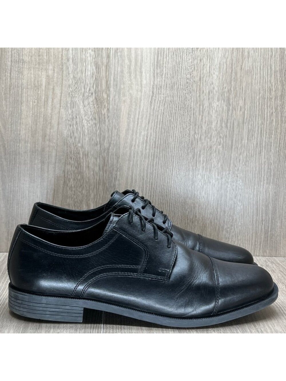 Cole Haan Dress Shoes Mens Sz 11M Dustin Lace Up Cap Toe Oxford Leather Black